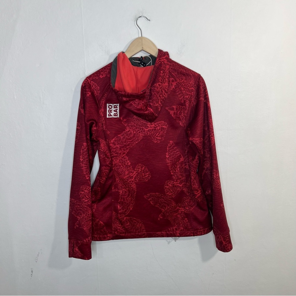 Patagonia Slopestyle Peregrine Wax Red Bird Swallows Hoodie Jacket Size Medium - Picture 2 of 11